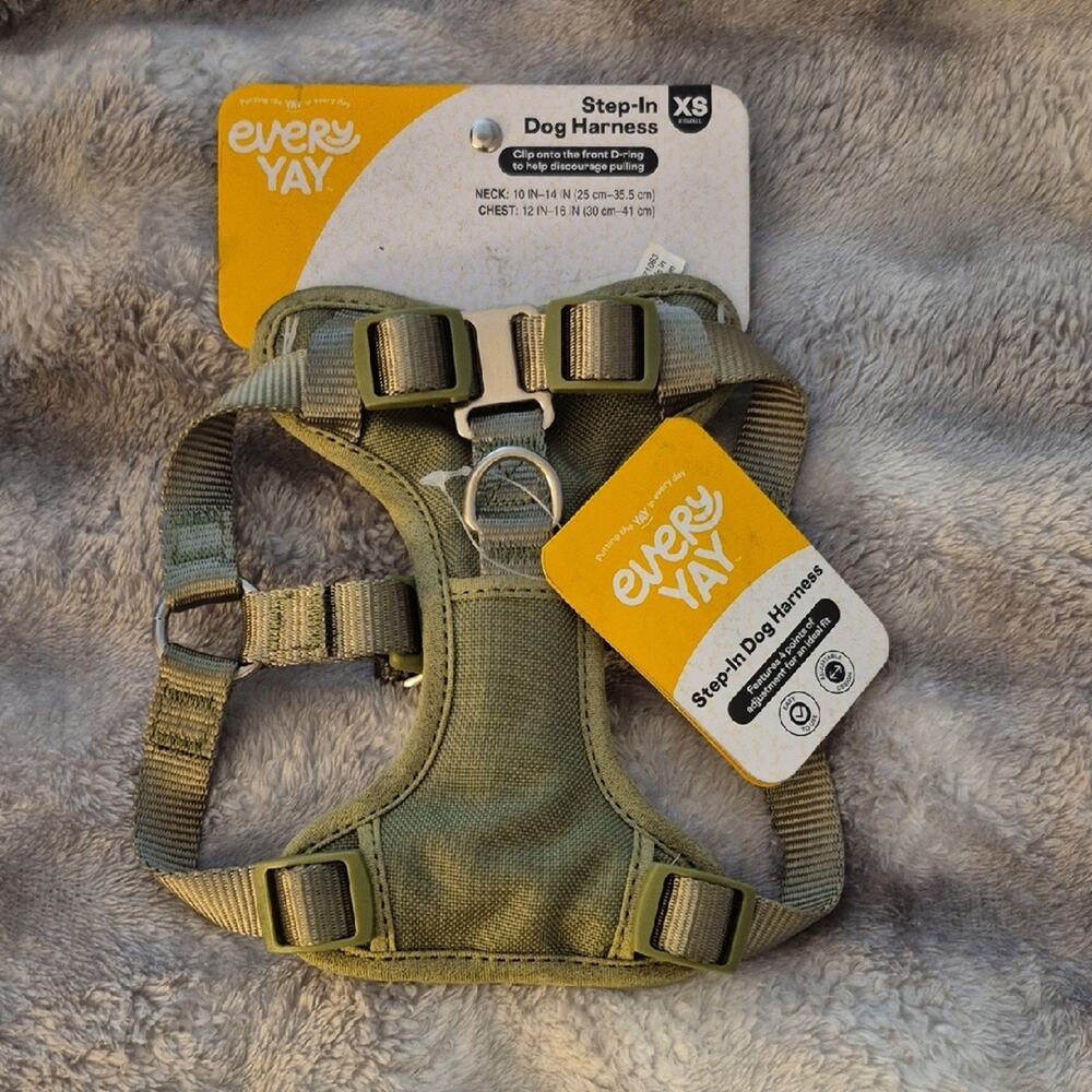 Olive Step-In Dog Harness, XS